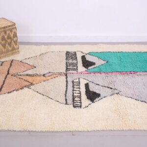 Berber Beni Ourain Wool Rug Amazigh Handmade Living Room Home