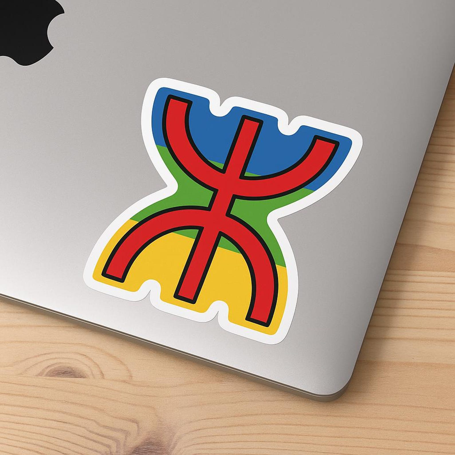 Amazigh Yaz Flag Sticker Berber Symbol Cultural Decal