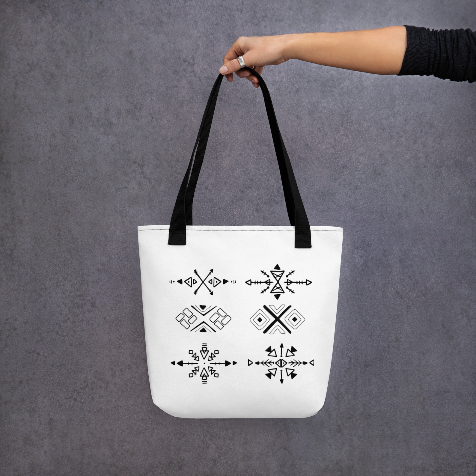 Amazigh Berber Kabyle Tifinagh Motifs Culture Design Bag