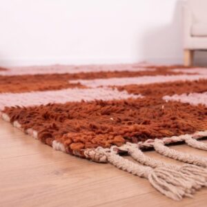 Amazigh Custom Berber Wool Rug for Living Room Handmade Design