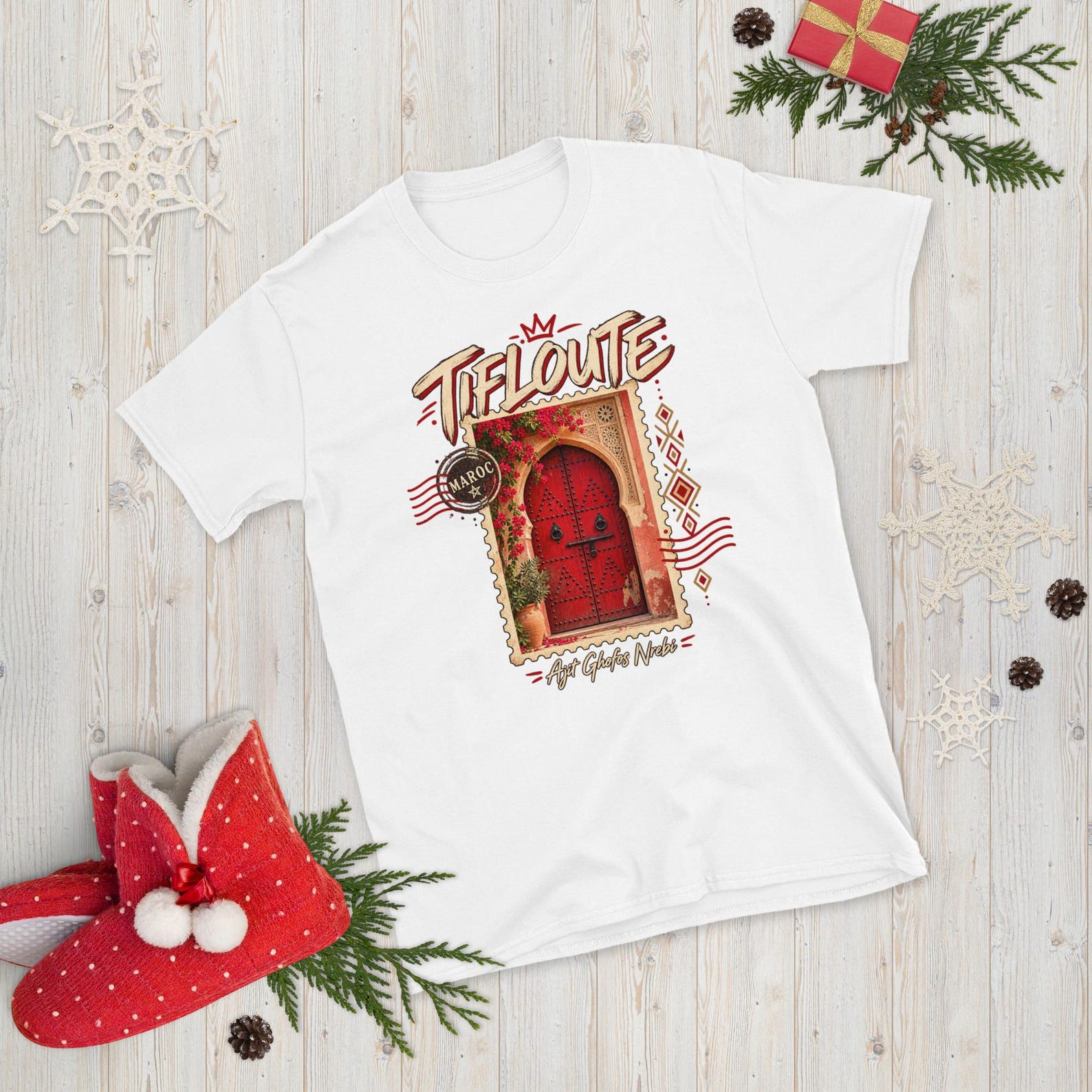 Tiflooute Amazigh Berber Door Heritage Art Graphic T-Shirt