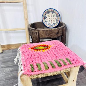 Handmade Berber Mini Wool Rug for Desk Decor