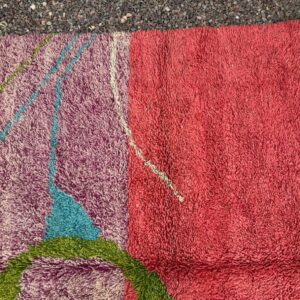 Amazigh Berber Colorful Abstract Tribal Area Rug Handmade Carpet