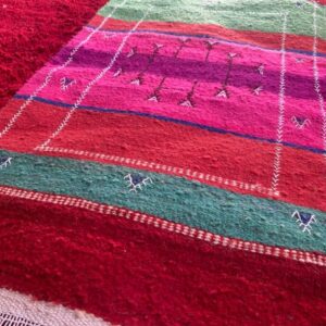 Berber Amazigh Akhnif Kilim Rug Handwoven Wool Flat Weave