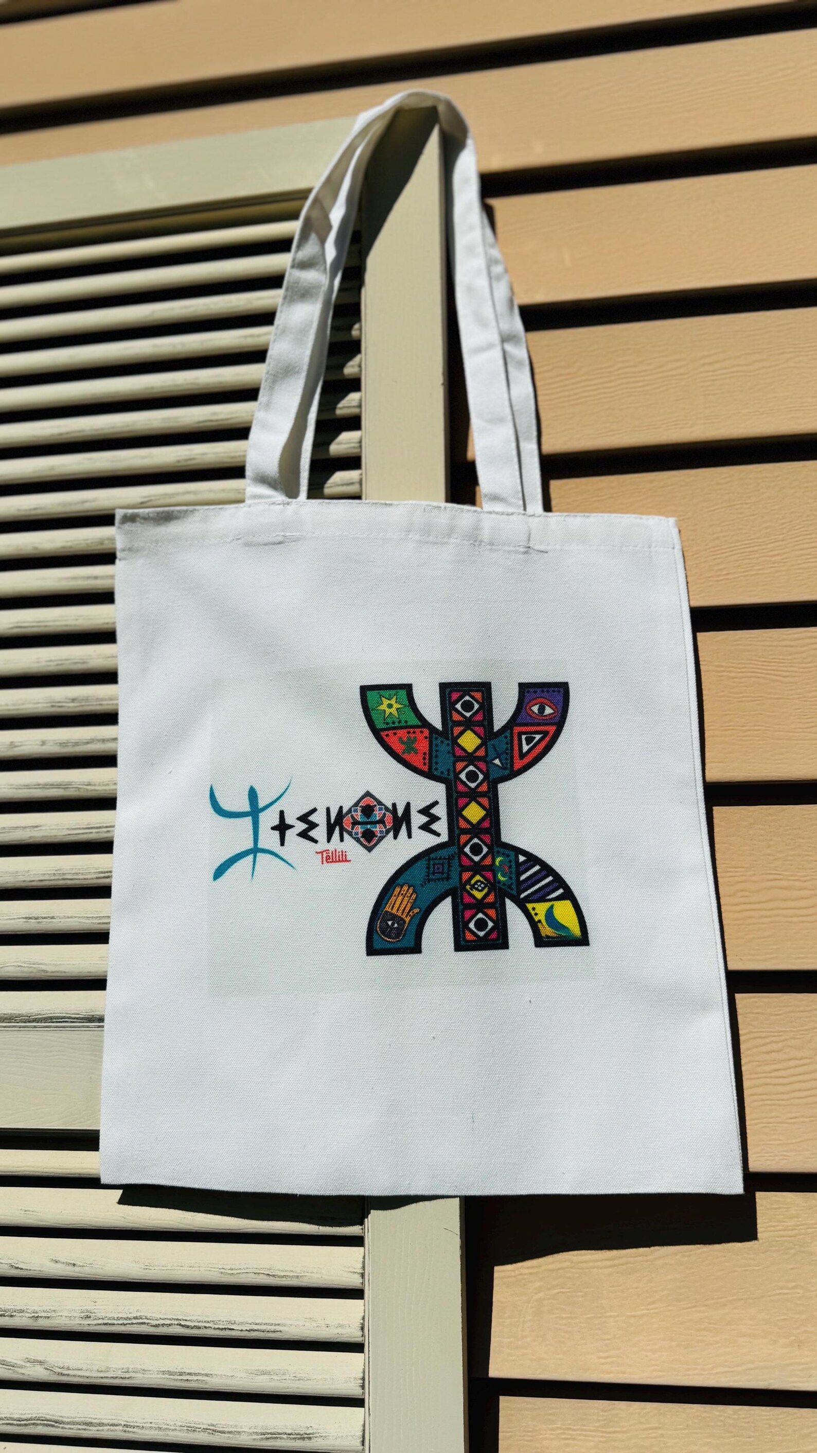 Amazigh Tote Bag with Traditional Identity Inspired Designs