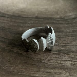 Amazigh Berber Antique Strength Geometric Silver Ring Design
