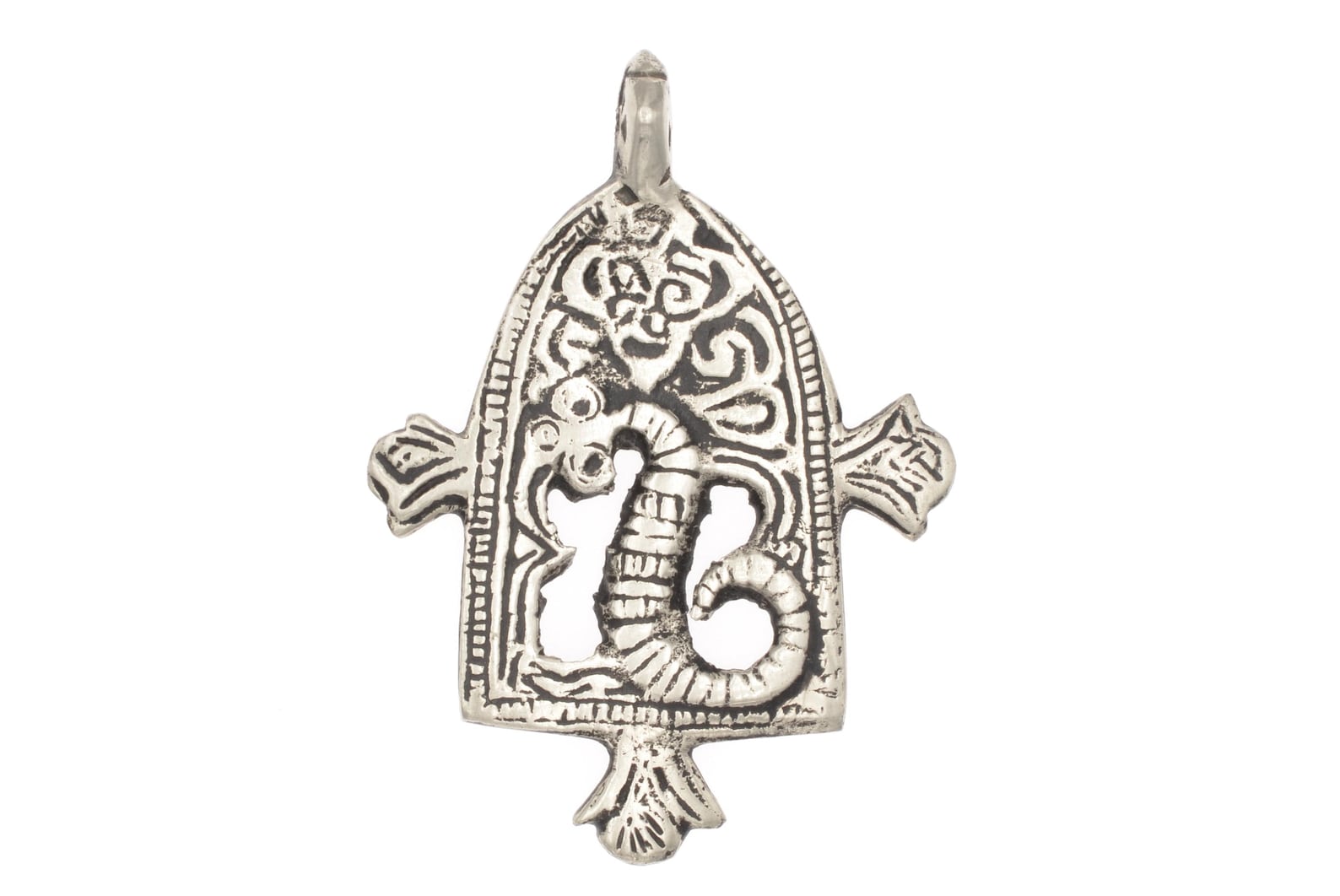 Amazigh Berber LOUHA Silver Amulet Necklace from Todrha Valley