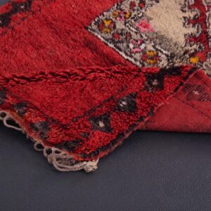Berber Boujaad Wool Rug Handmade Vintage Atlas Living Room