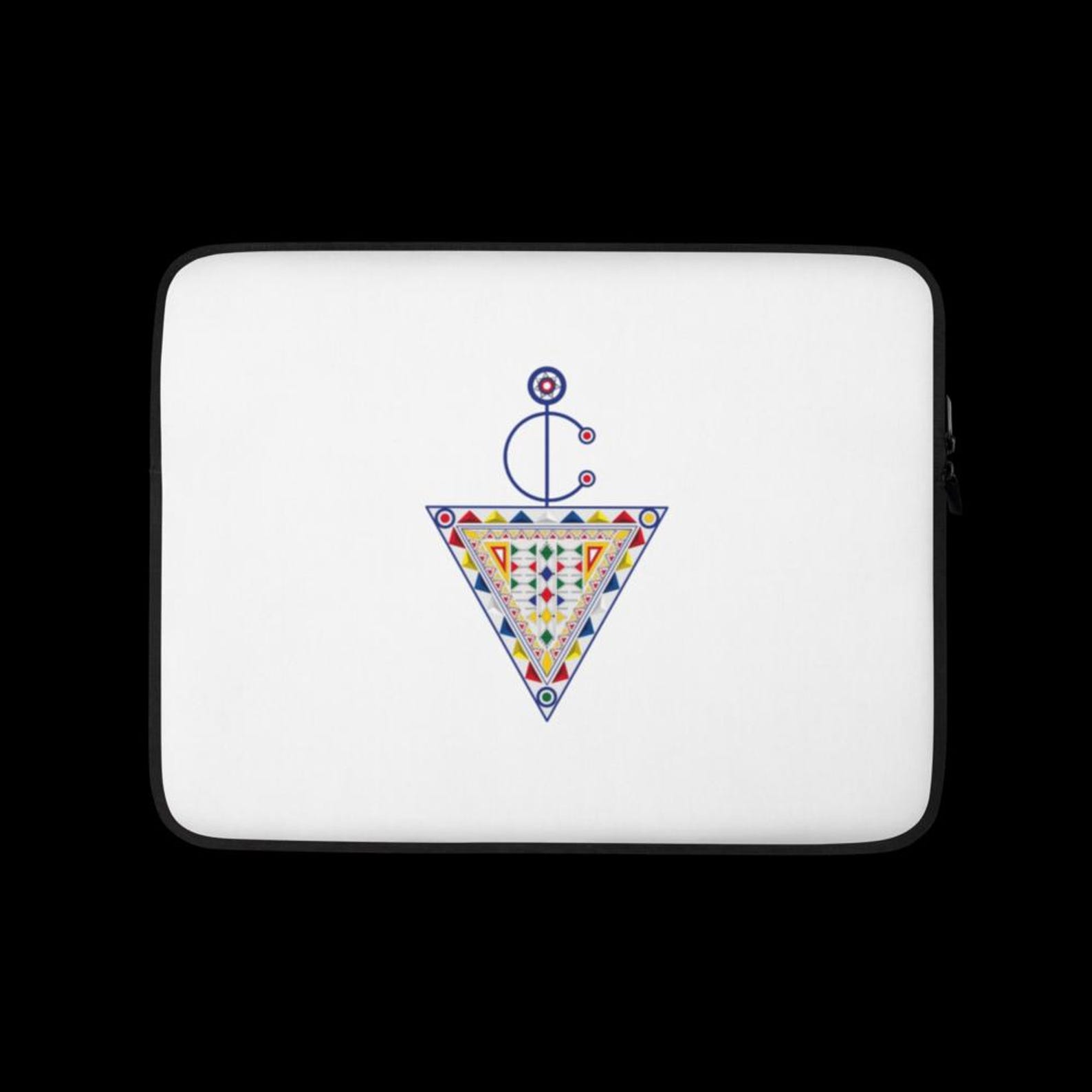 Amazigh Berber Symbol Oil Faux Fur Lined Laptop Sleeve