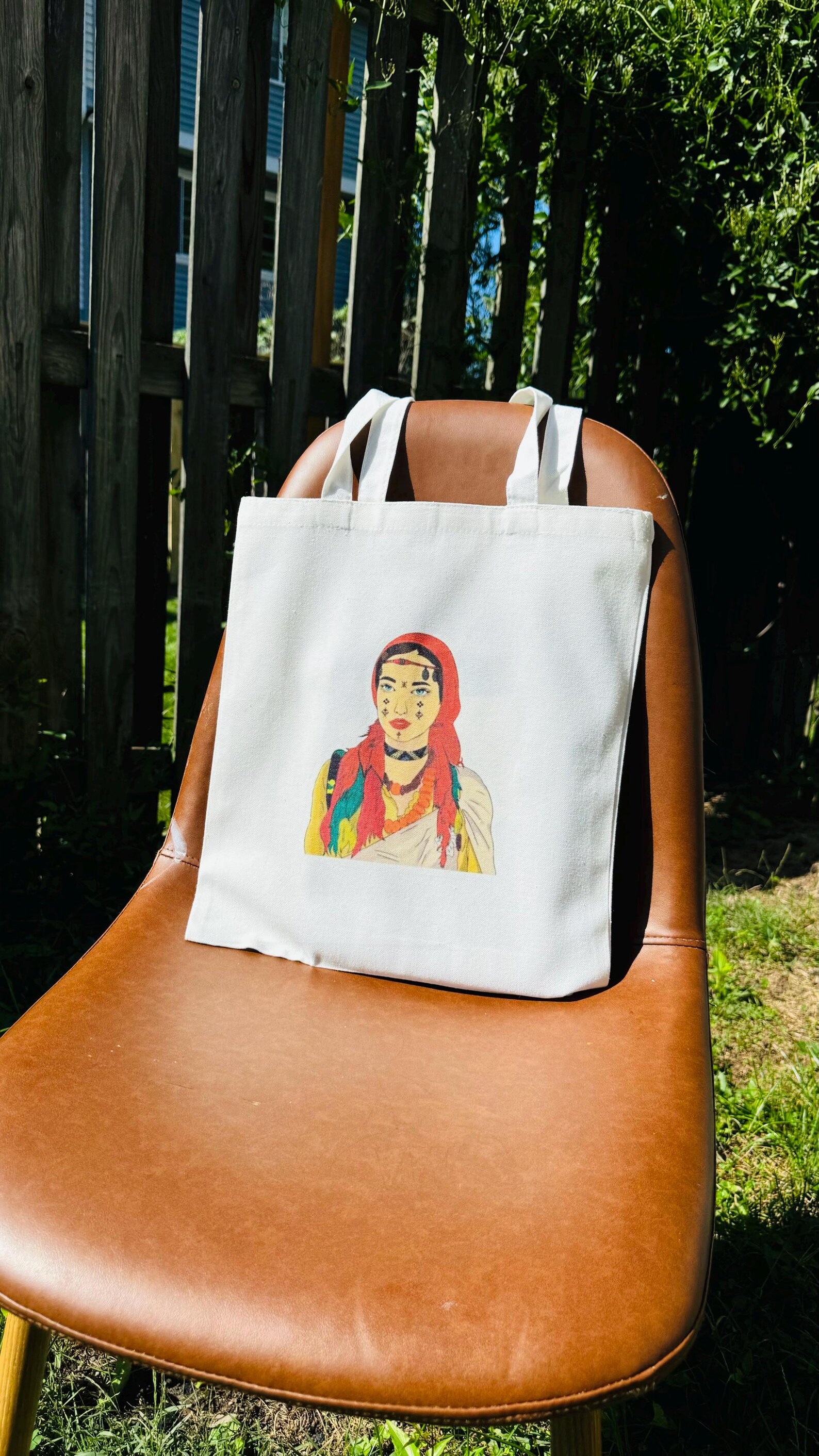 Amazigh Tote Bag with Traditional Identity Inspired Designs
