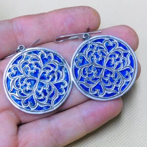 Amazigh Tuareg Handmade Silver Berber Inspired Ethnic Earrings