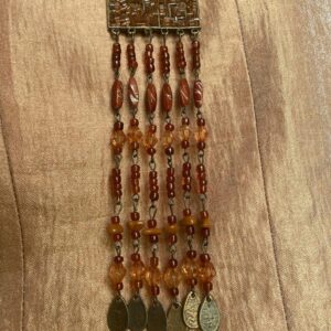 Vintage Amazigh Beaded Multi-Strand Statement Necklace 1980s Jewelry