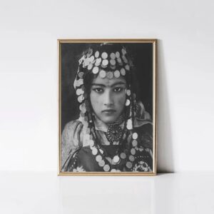 Amazigh Berber Woman Portrait Printable Digital Download Wall Art