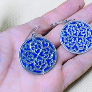 Amazigh Tuareg Handmade Silver Berber Inspired Ethnic Earrings