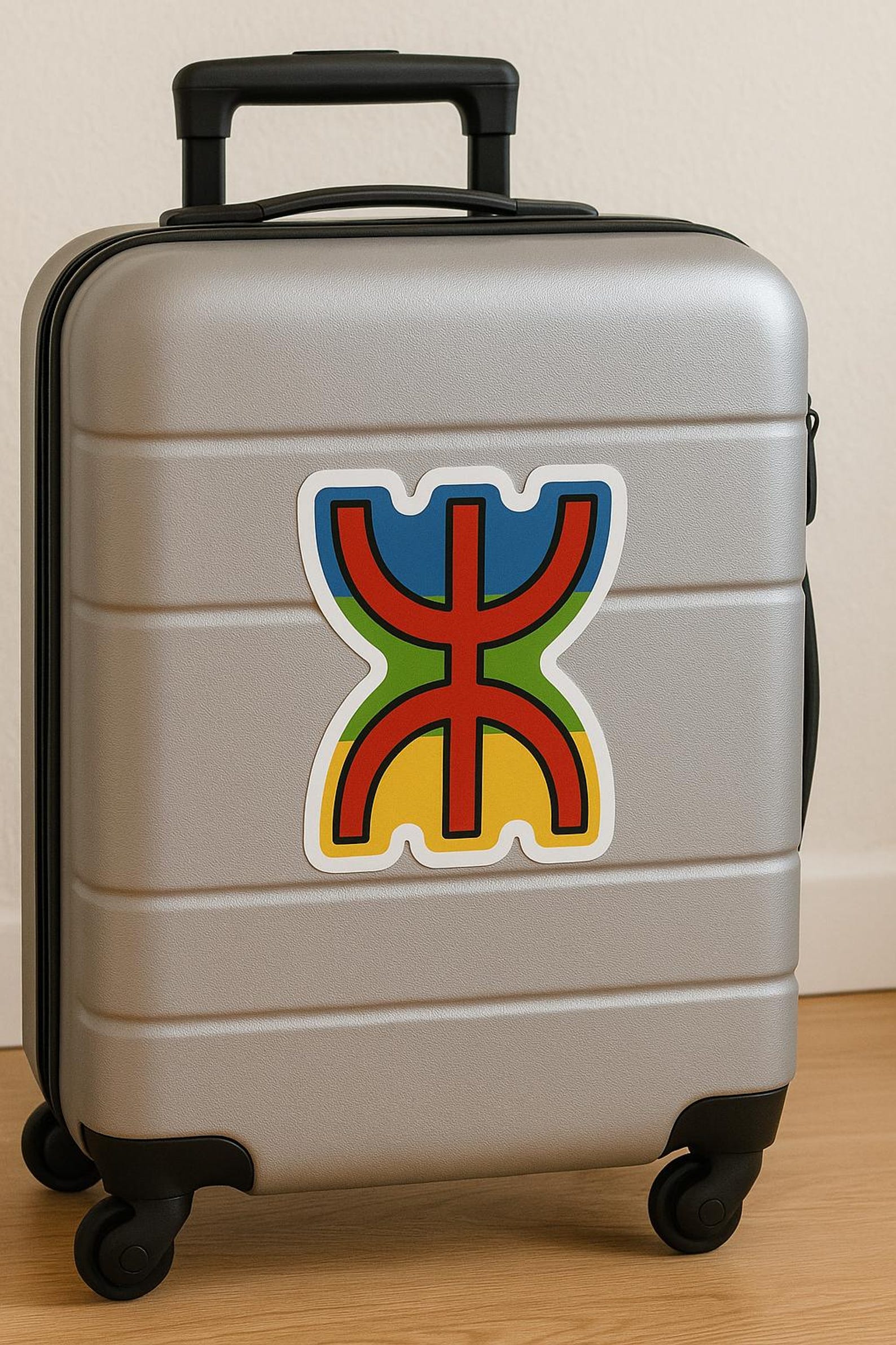Amazigh Yaz Flag Sticker Berber Symbol Cultural Decal