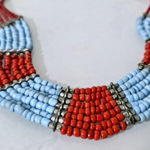 Vintage Berber Amazigh Multi Strand Seed Bead Heritage Necklace