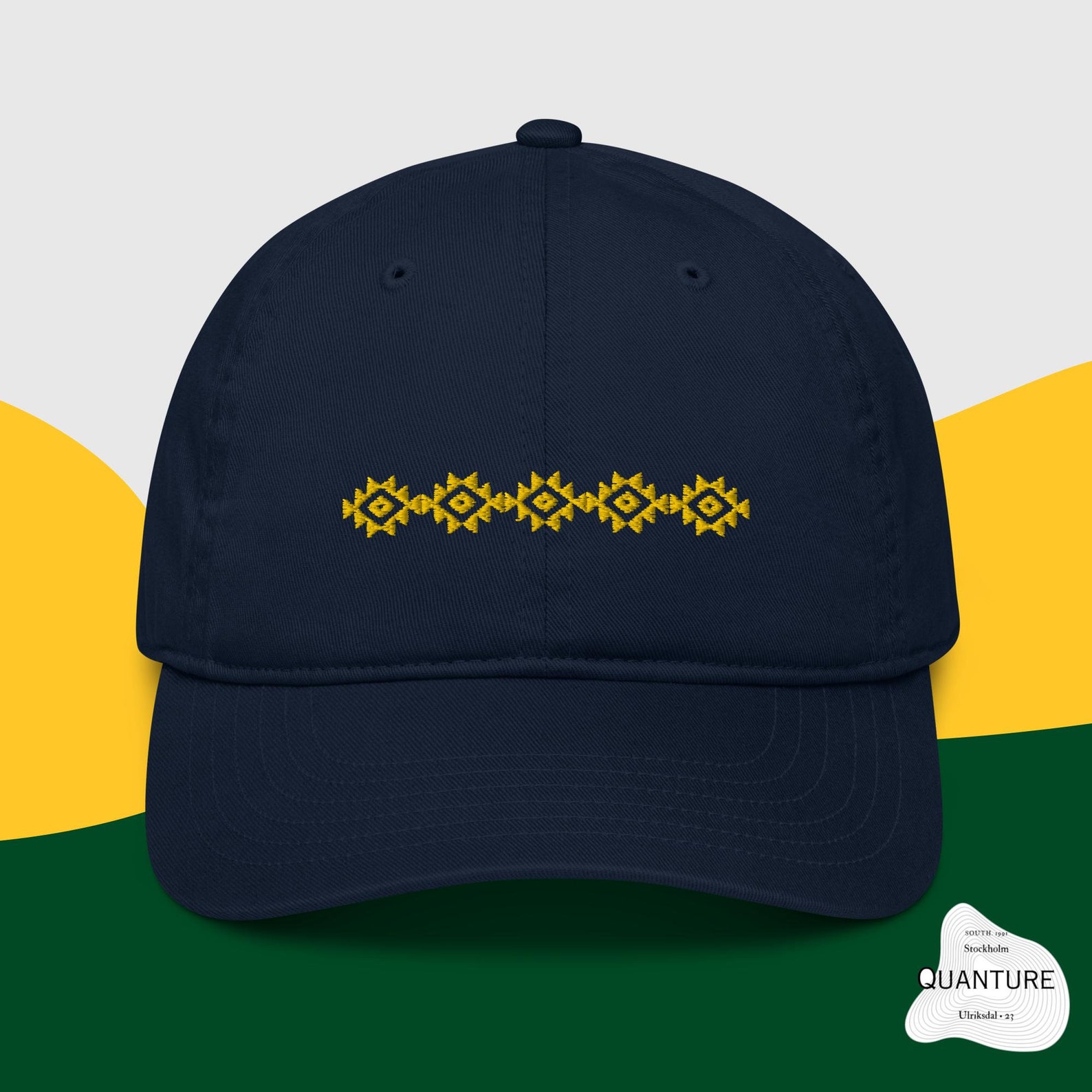 Berber Amazigh Kabyle Organic Cotton Dad Hat with Eye Embroidery