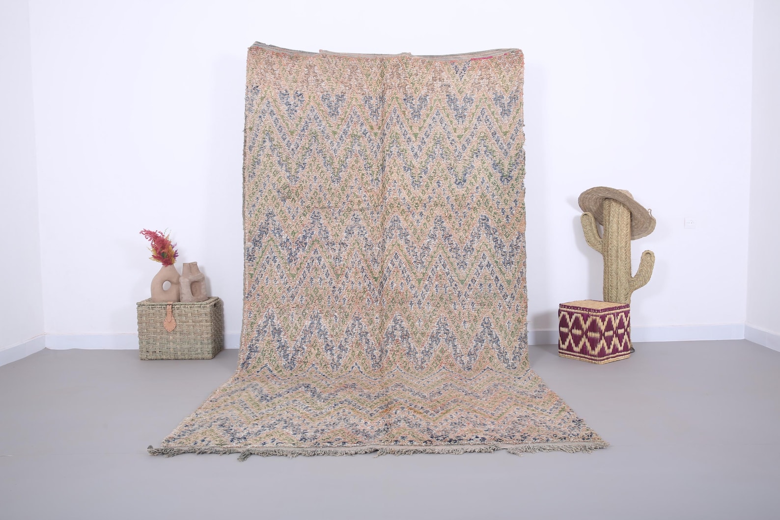 Berber Rug for Home Living Room with Amazigh Heritage Design