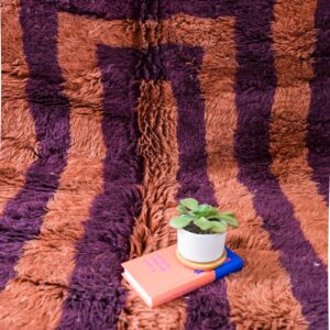 Amazigh Berber Hand-Knotted Wool Area Rug Terra Earthy Tones