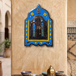 Amazigh Berber Arched Mirror Decorative Artisan Wall Art