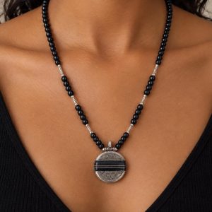 Berber Tuareg Sahara Statement Necklace with Amazigh Artisan Design