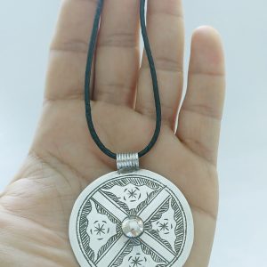 Tuareg Berber Sterling Silver Pendant Amulet Handmade Necklace