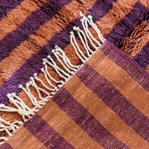 Amazigh Berber Hand-Knotted Wool Area Rug Terra Earthy Tones