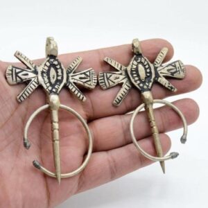 Amazigh Berber Tizerzai Fibula Pair Vintage Tribal Jewelry