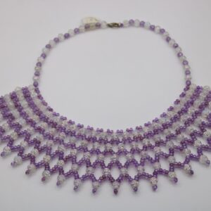 Amazigh Handmade Choker Beaded Necklace Elegant Seed Bead Jewelry