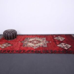 Berber Boujaad Wool Rug Handmade Vintage Atlas Living Room