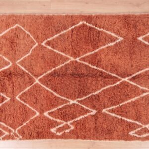 Amazigh Custom Berber Wool Rug Handmade Living Room Decor