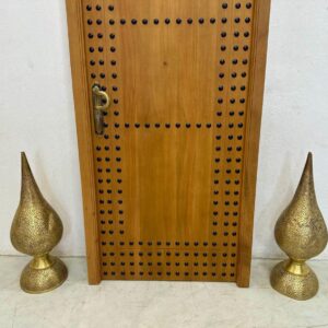 Amazigh Moorish Carved Cedar CUSTOM Door with Berber Traditional Style