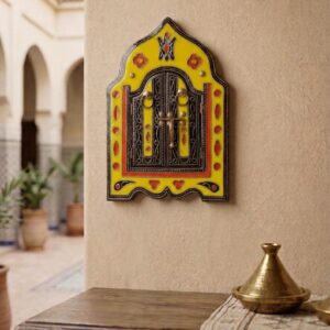 Amazigh Berber Arched Mirror Decorative Artisan Wall Art