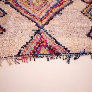Berber Boucherouite Colorful Handwoven Patterns Kids Room Rug