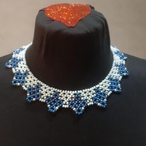 Handmade Amazigh Berber Beaded Necklace Artisan Statement Jewelry