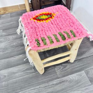 Handmade Berber Mini Wool Rug for Desk Decor