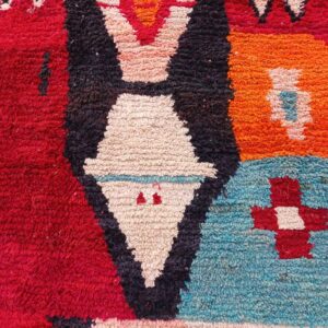 Amazigh Custom Abstract Berber Wool Rug Geometric Handmade Artisan Carpet