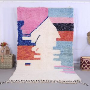 Berber Amazigh Custom HandWoven Wool Rug for Living Spaces