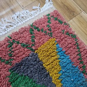 Berber Beni Ourain Handmade Wool Rug With Amazigh Patterns