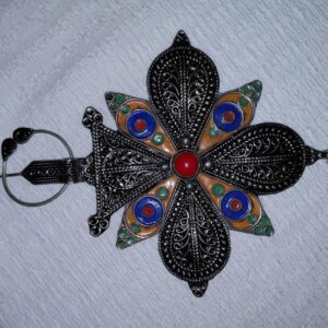 Amazigh Berber Handmade Khlala Fibula Traditional Decorative Brooch