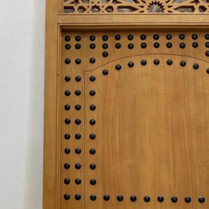 Amazigh Moorish Carved Cedar CUSTOM Door with Berber Traditional Style