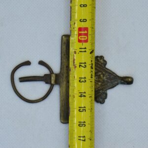 Amazigh Berber Vintage Bronze Fibula Pin with Engraved Tribal Design