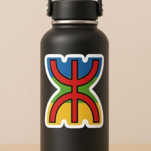 Amazigh Yaz Flag Sticker Berber Symbol Cultural Decal