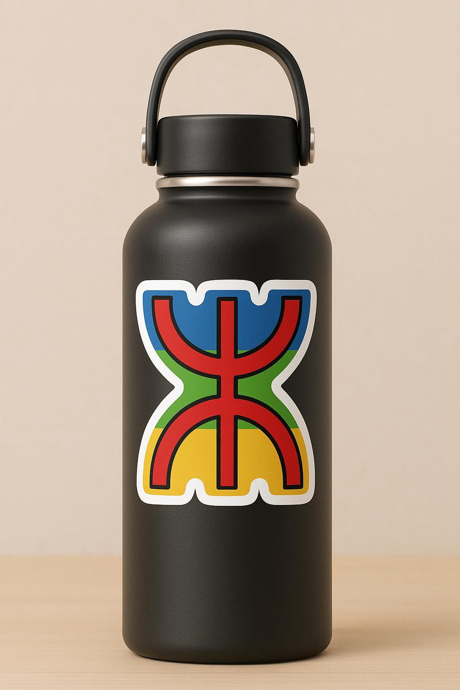 Amazigh Yaz Flag Sticker Berber Symbol Cultural Decal