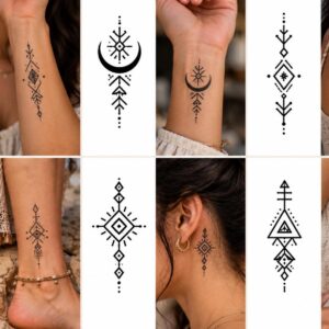 Amazigh Tazerzit Tattoo Designs Digital Download Bundle with 114 Symbols