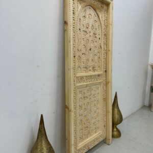 Amazigh Berber Carved Moorish Wooden Door with Custom Design