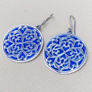 Amazigh Tuareg Handmade Silver Berber Inspired Ethnic Earrings