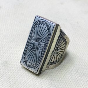Berber Tuareg Sterling Silver Amazigh Engraved Traditional Jewelry Ring
