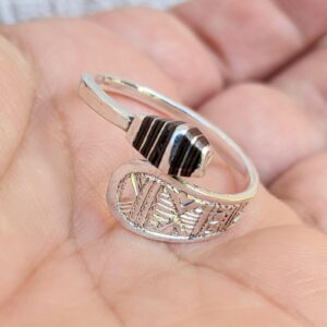Berber Tuareg Sterling Silver Adjustable Hand Engraved Ring