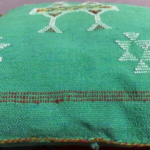 Handmade Berber Amazigh Wool Kilim Pillow Cover with Tribal Design